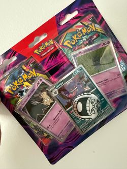 New Pokémon TCG Enhanced 2-Pack Blister featuring promo cards for Gengar, Marshadow, and Team Rocket's Mimikyu