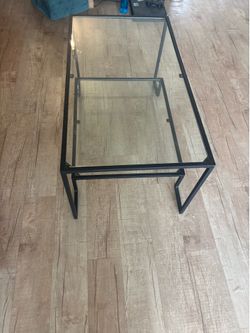 Coffee glass table