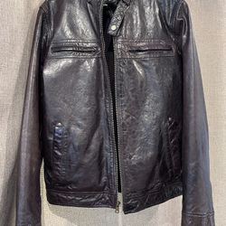 Black Rivet Leather Jacket Size S