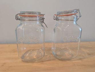 Kilner Air Tight Glass Jars - 68 Oz, 2L