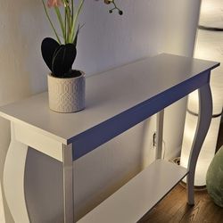 White Console Table 