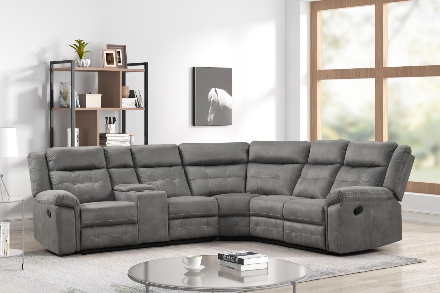 Ibiza Fabric Reclining Sectional