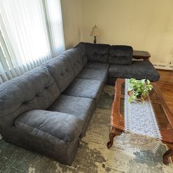 Grey Suede couch