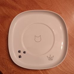 Necoichi Raised Cat Bowl Dining Tray (White, Single)