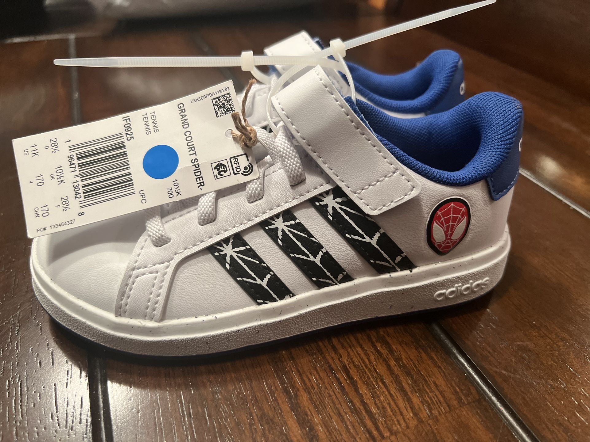 ADIDAS- Unisex Child-Grand Court Spider-Man Size 11K