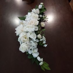 New Wedding Backdrpp Swag White/Ivory