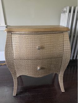 Elegant 2-Drawer Accent Nightstand