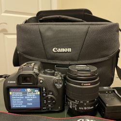 Canon Rebel T5 Digital SLR Camera. Like New 