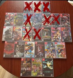 New/Sealed Nintendo Switch games (prices vary)