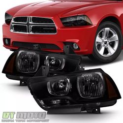 2011-2014 Dodge Charger Smoked Headlights
