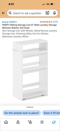 Kitchen island rolling cart white wood