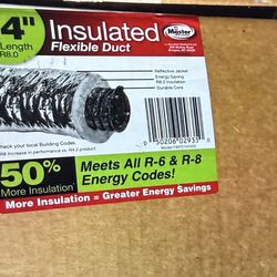 Insulated flex duct 14” x 25  ‘