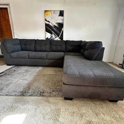 Gray 4-Seater Sectional Sofa