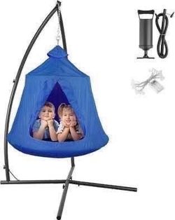 New Kids Outdoor Hanging Tree Tent with Metal Stand