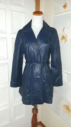 Vintage Leather jacket coat