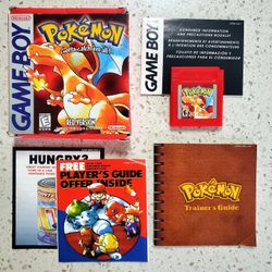 Pokemon Red Version Nintendo GameBoy Game Authentic