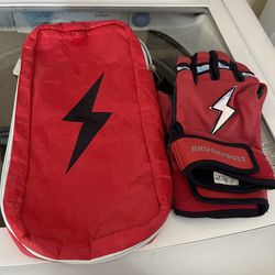 Bruce bolt baseball gloves size( large )