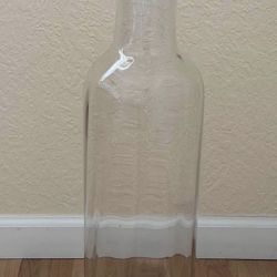 Big glass bottle vase
