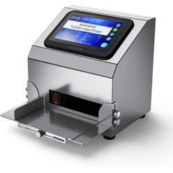 Inkjet Coding Machine with 5 Inch Touch Screen Inkjet Coder with 42ml Original Quick-Drying Ink Cartridge Intelligence Batch Printer for Date/Time/Bar