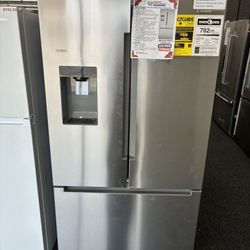 ❄️ Spacious 36 Cu. Ft. Bosch 100 Series French Door Refrigerator – Stainless Steel 