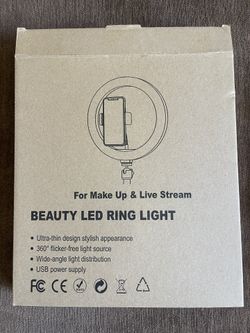Beauty LED Ring Light for Make Up & Live Stream