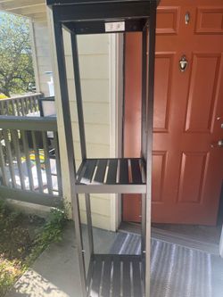 Great moving deal Great condition black shelf stand