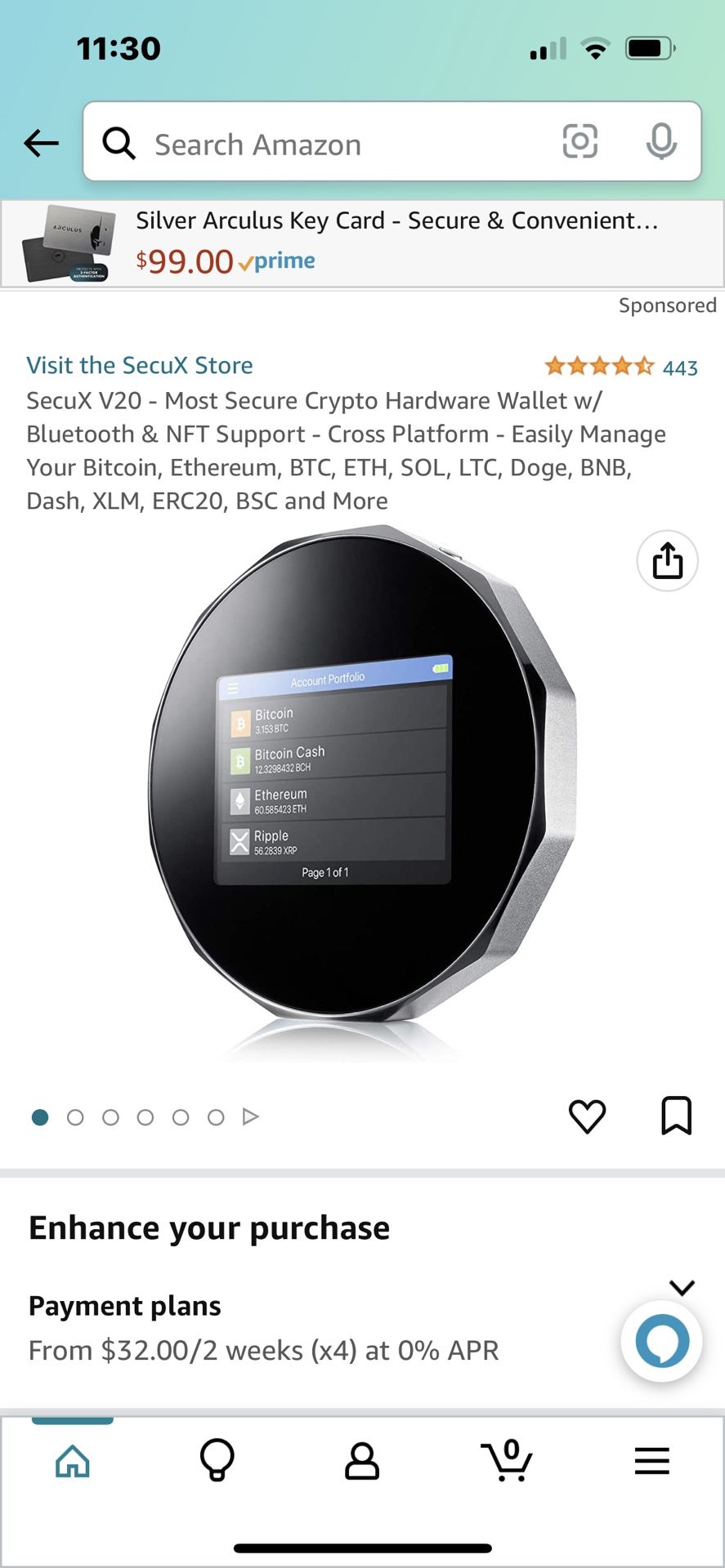 Cryptocurrency Hardware Wallet