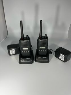 Lot Of 2 ICOM IC-F4021S UHF 4w Two Way Radios