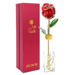 Brand New 24k Gold Rose Mothers Day for Mom Best Gifts,Real Rose Dipped 24K Gold,Best Gifts for Valentines Day Christmas Birthday for Women