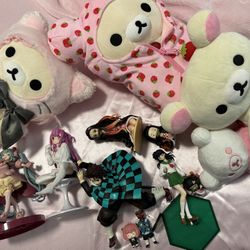 ANIME FIGURES + KORILAKKUMA PLUSHIES