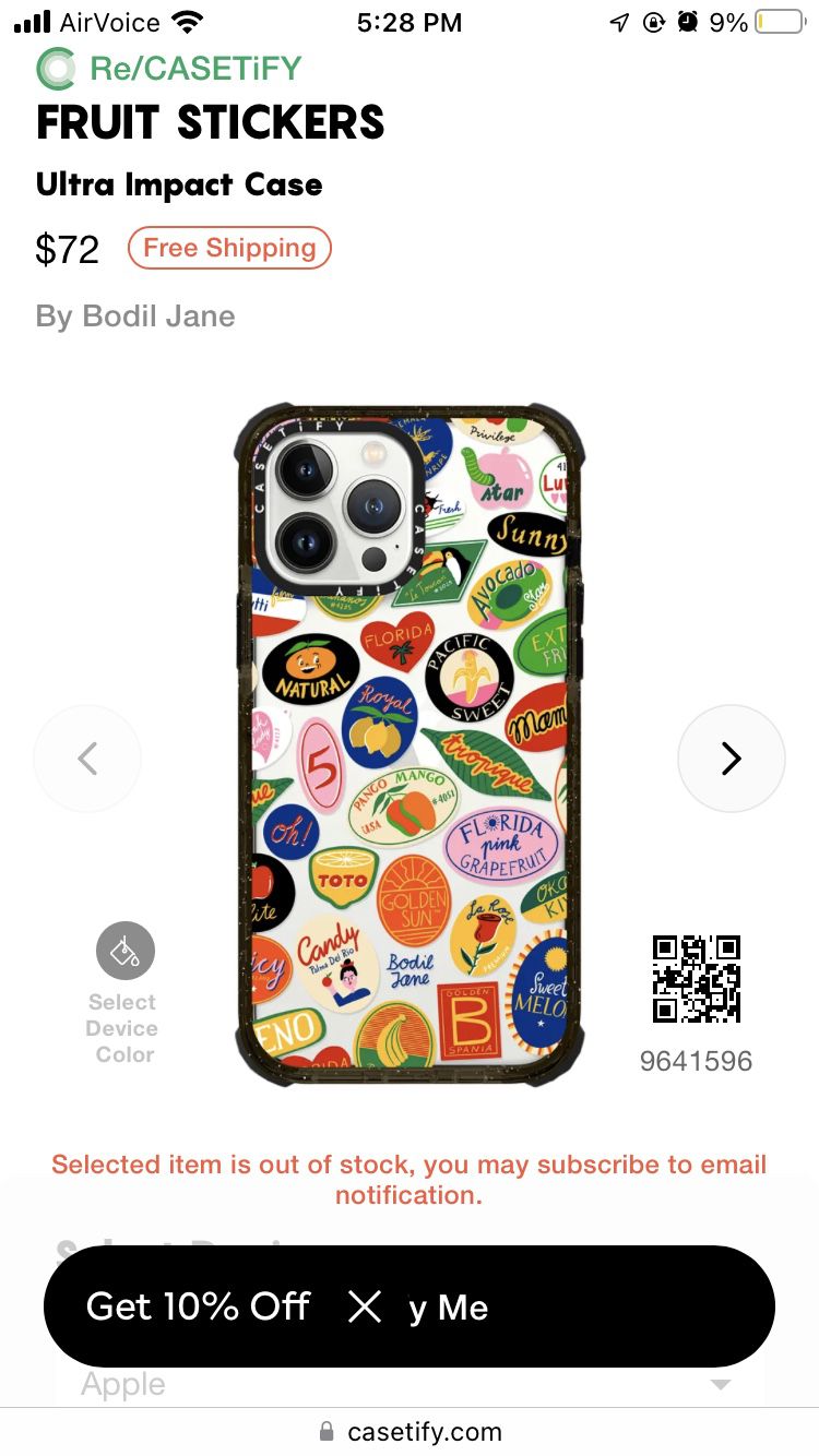 Casetify - Fruit Sticker - iPhone 13 Pro Max Case
