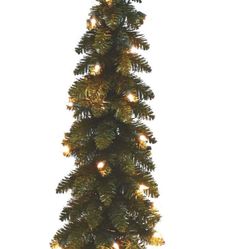 Santa's Workshop 15960 Pencil Slim Tree with 70 Ul Lights, 4' , 