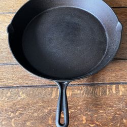 15” Cast Iron Skillet and cast-iron baking pan