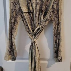 Silk Snakeskin Dress