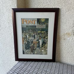 Framed Norman Rockwell “Saturday Evening Post” Print • December 23, 1944
