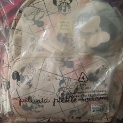 Petunia Pickle Bottom Mini Shimmery Backpack Disney Minnie Mouse NEW

