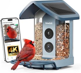Beako Smart Bird Feeder w/ 4K Camera – Solar Powered – AI Bird ID