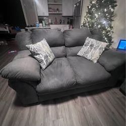 Gray Loveseat