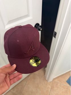 Atlanta Braves Maroon Fitted hat 6’7/8