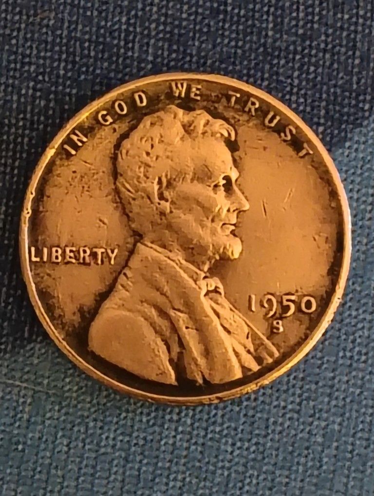1950 S Lincoln Wheat Penny