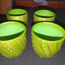 Green Ceramic Planter 