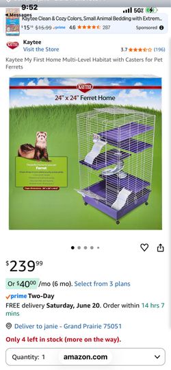 ***NEW OPEN BOX***FERRET CAGE