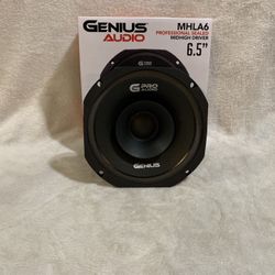 New 6.5” Genius Audio Sealed Back Mid High Speaker $40 Each 