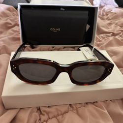 CELINE Sunglasses Dark Havana / Smoke New With Tags N All Accessories 100% Authentic