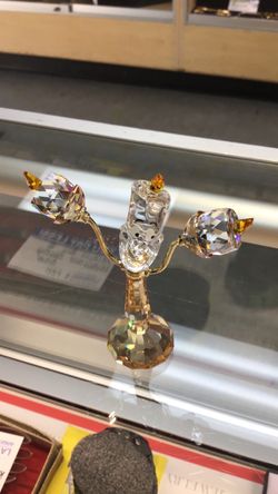 Swarovski crystal lumbered beauty and the beast