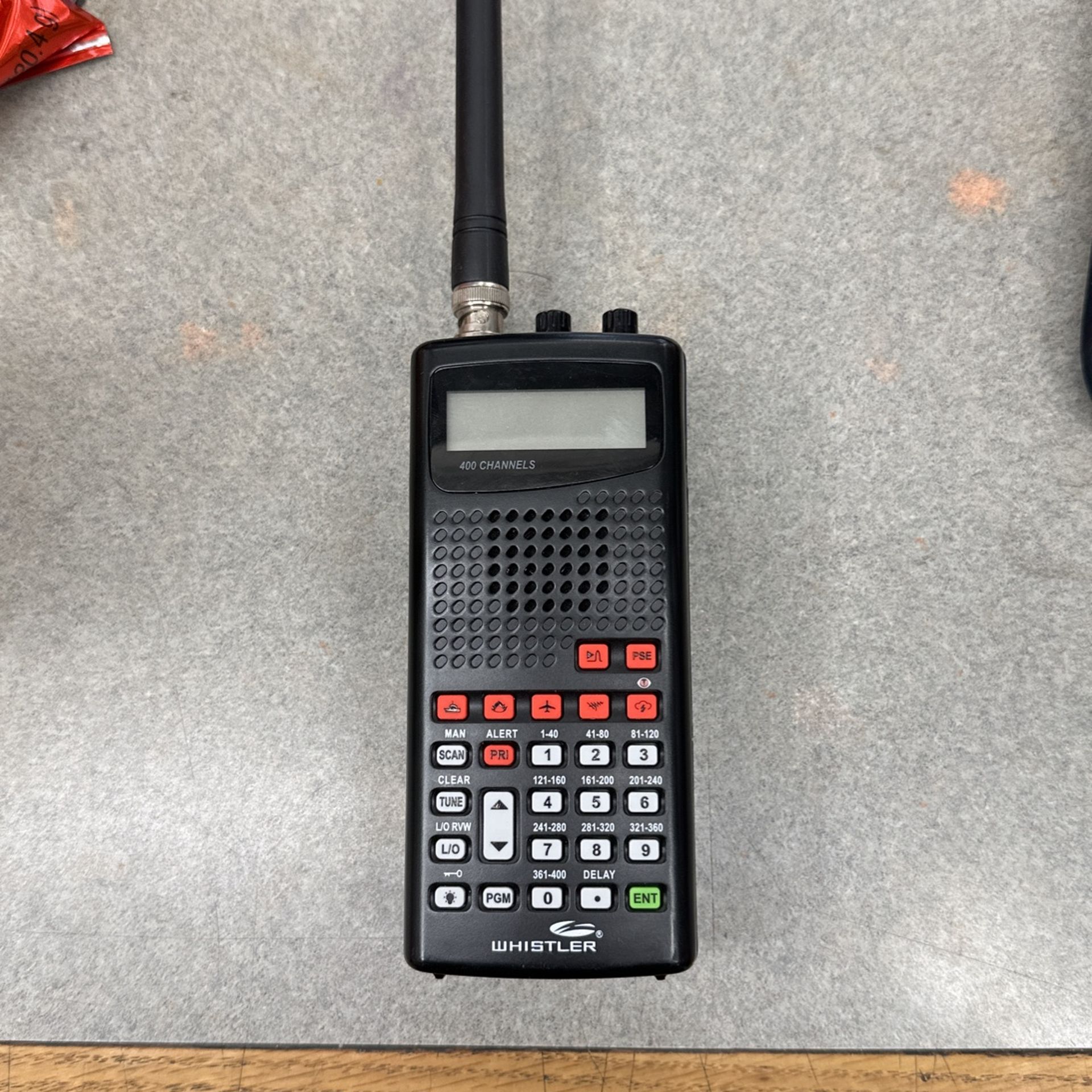 Whistler WS1010 Programable Analog Handheld Police Radio Weather Scanner (Black)