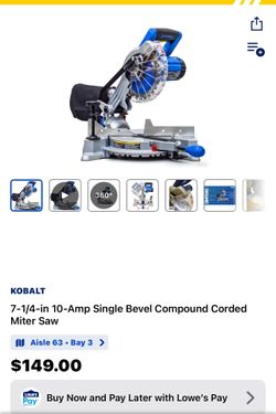 7 1/4 Kobalt saw