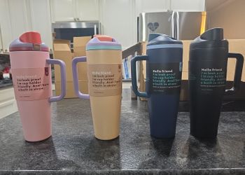40 oz Leak Proof Water Bottle with Handle and Straw  Different Colors And Sizes