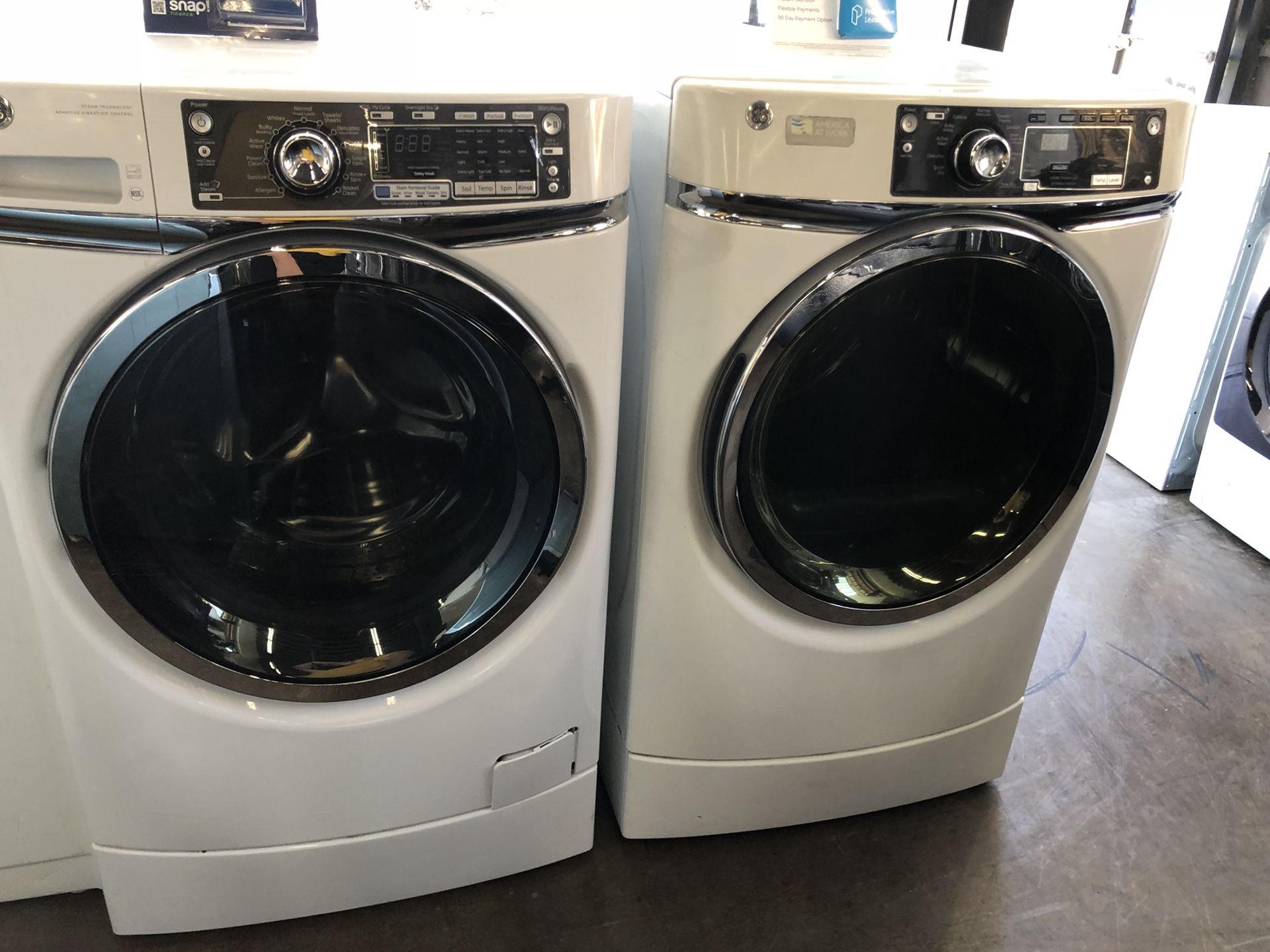 Washer and dryer
