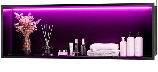 RGB LED Stainless Steel Shower Niche – Like New – Luxury Bathroom Upgrade
